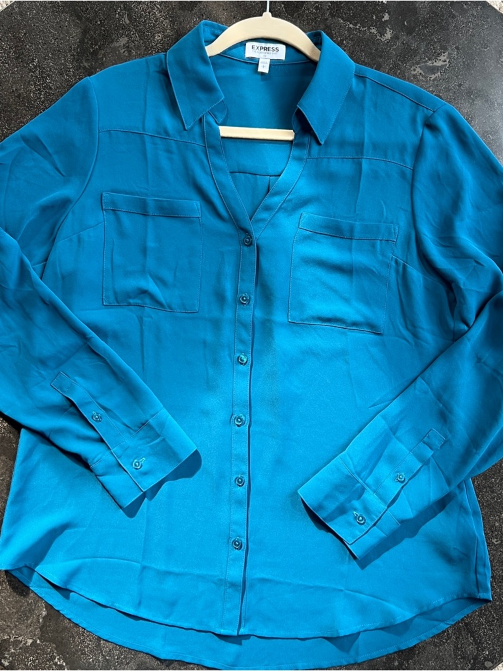 Express The Portofino Shirt/Blouse - Size Large - Picture 2 of 10